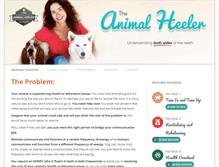 Tablet Screenshot of animalheeler.com